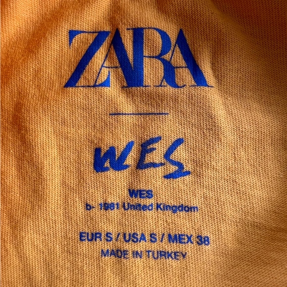 Hard to find! Zara Man Wes Robinson Illustrated Orange Slice Drink Tee Shirt - Picture 7 of 10